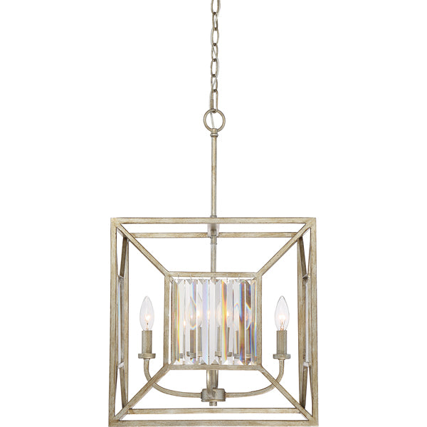 Product photograph of Elstead Lakeside 4 Light Pendant Vintage Gold Style B from Olivia's.
