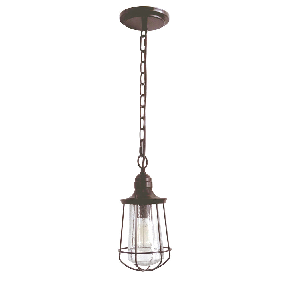 Product photograph of Elstead Marine Outdoor Chain Lantern Western Bronze Small from Olivia's.