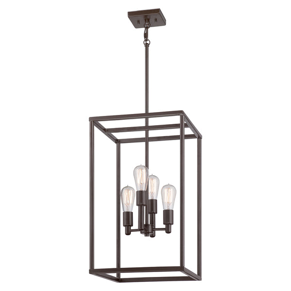 Elstead New Harbor 4 Light Pendant Western Bronze