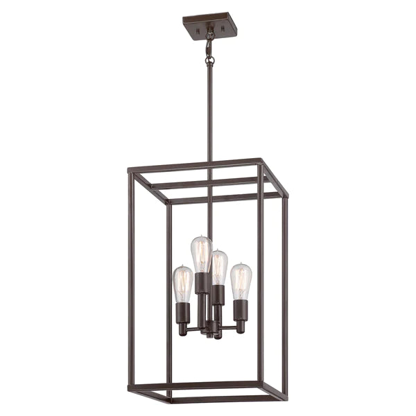 Elstead New Harbor 4 Light Pendant Western Bronze Outlet