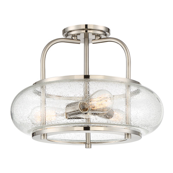 Elstead Trilogy 3 Ceiling Light Light Brushed Nickel