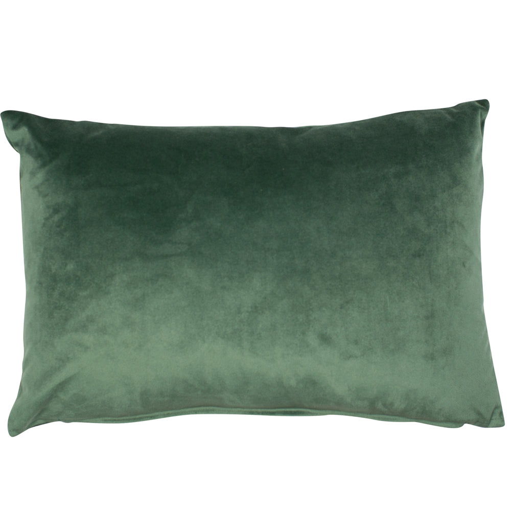 Product photograph of Malini Luxe Rectangle Cushion Eucalyptus from Olivia's