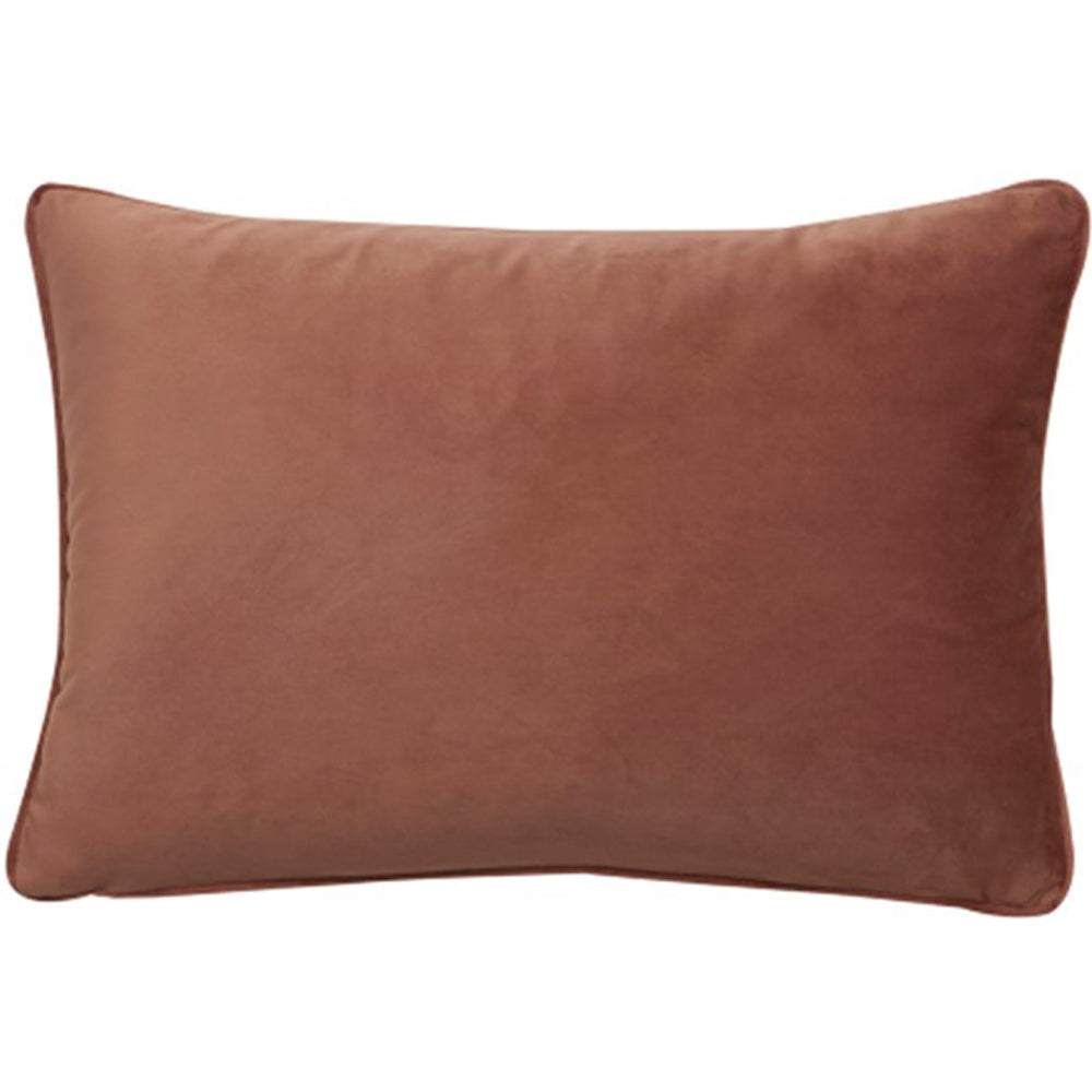 Product photograph of Malini Luxe Rectangle Cushion Rosewood from Olivia's