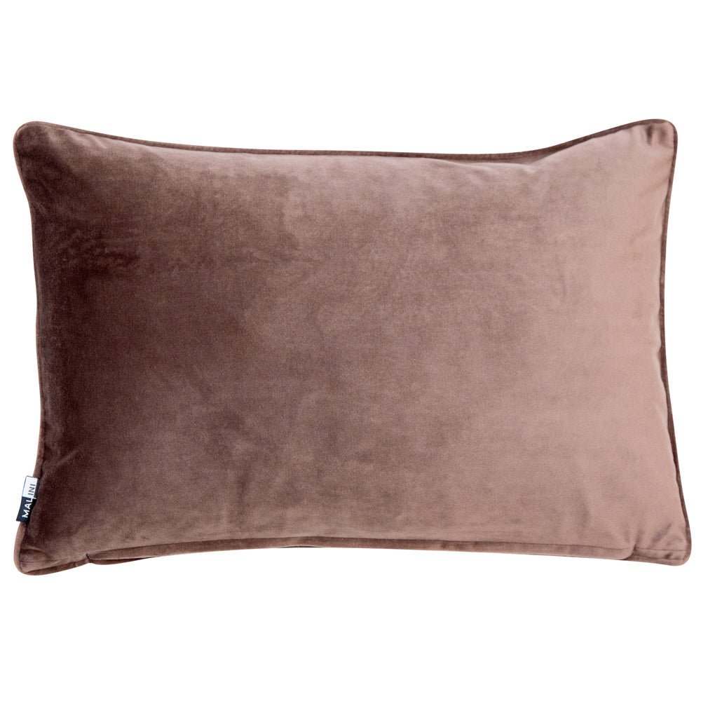 Product photograph of Malini Luxe Rectangle Cushion Truffle from Olivia's