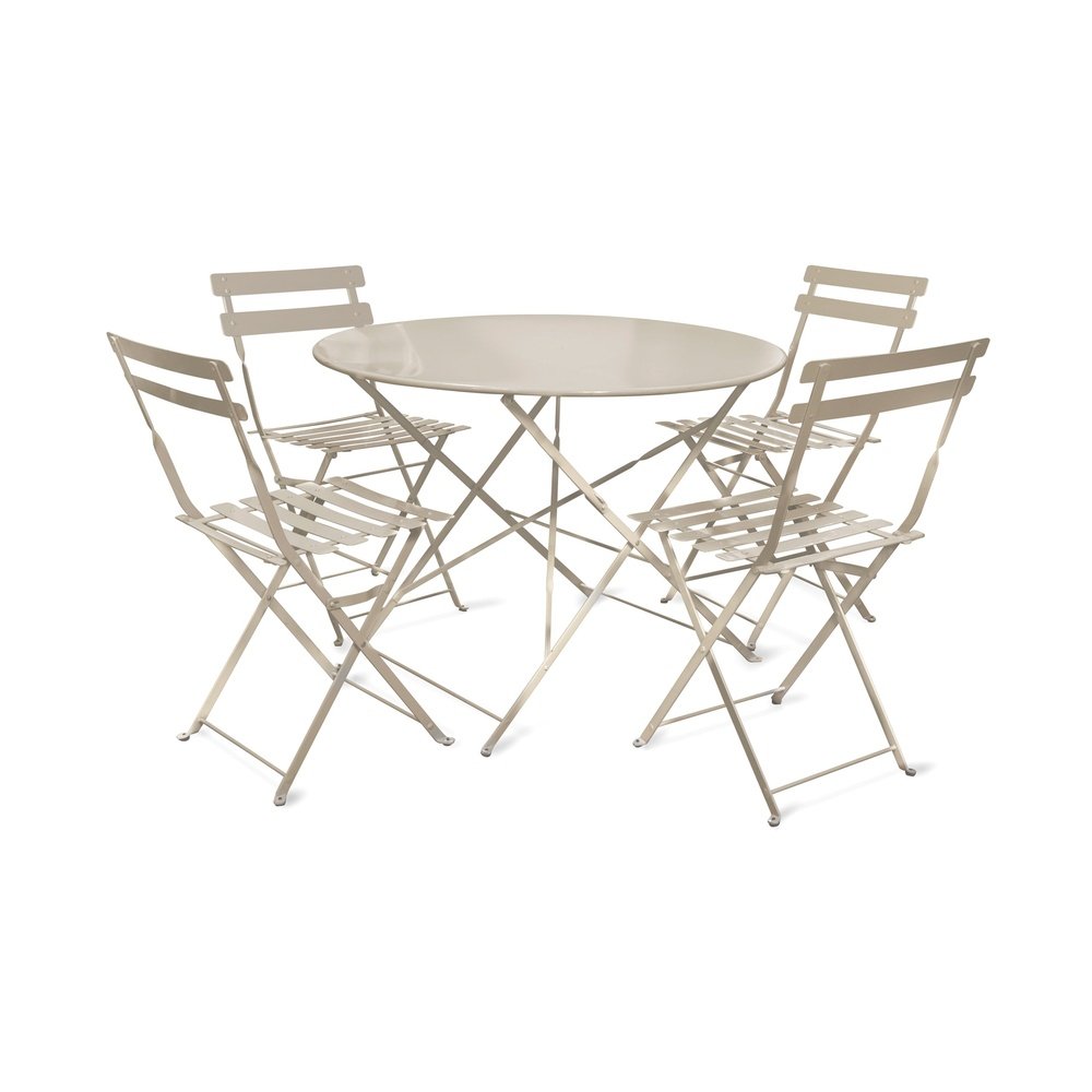 Product photograph of Garden Trading Rive Droite 4 Seater Bistro Set Clay from Olivia's