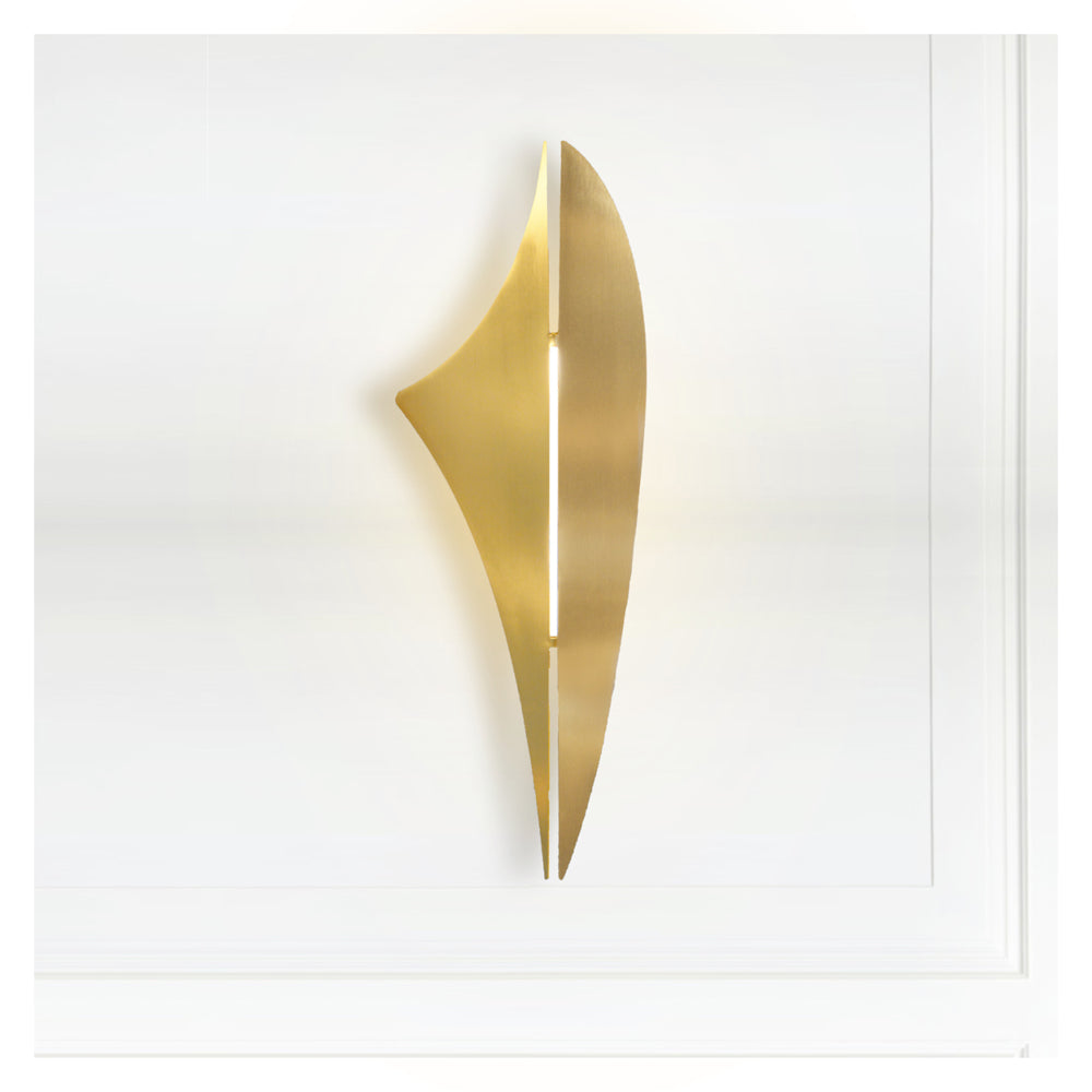 Product photograph of Arcform Lighting - Rey Wall Light In Brushed Brass from Olivia's.