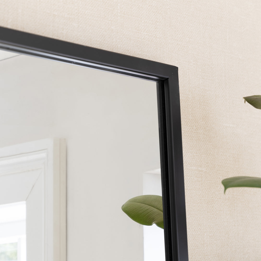 Product photograph of Garden Trading Avening Rectangular Wall Mirror 180x75cm In Iron from Olivia's.