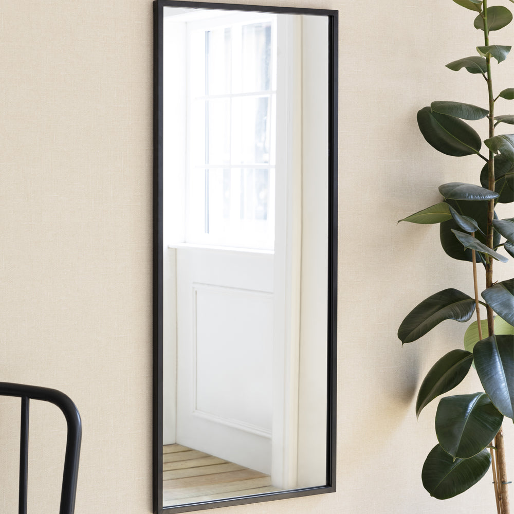 Product photograph of Garden Trading Avening Rectangular Wall Mirror 50x120cm In Iron from Olivia's
