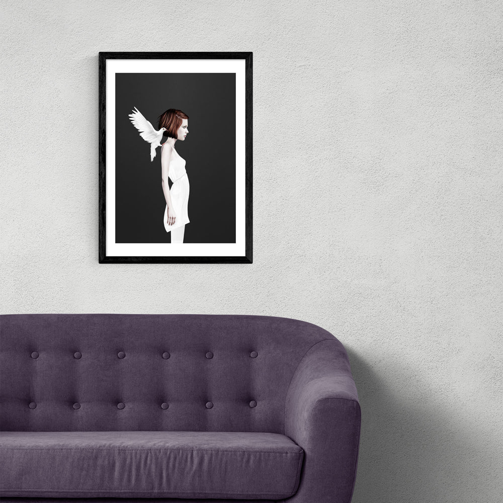 Product photograph of Only You By Ruben Ireland - A3 Black Framed Art Print from Olivia's.