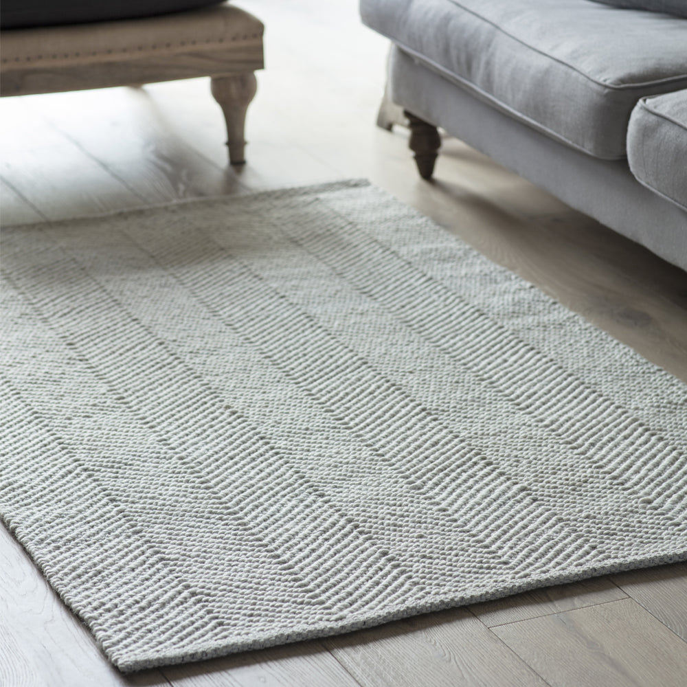 Product photograph of Garden Trading Ampney Rug 120 X 180cm In Wool Viscose from Olivia's