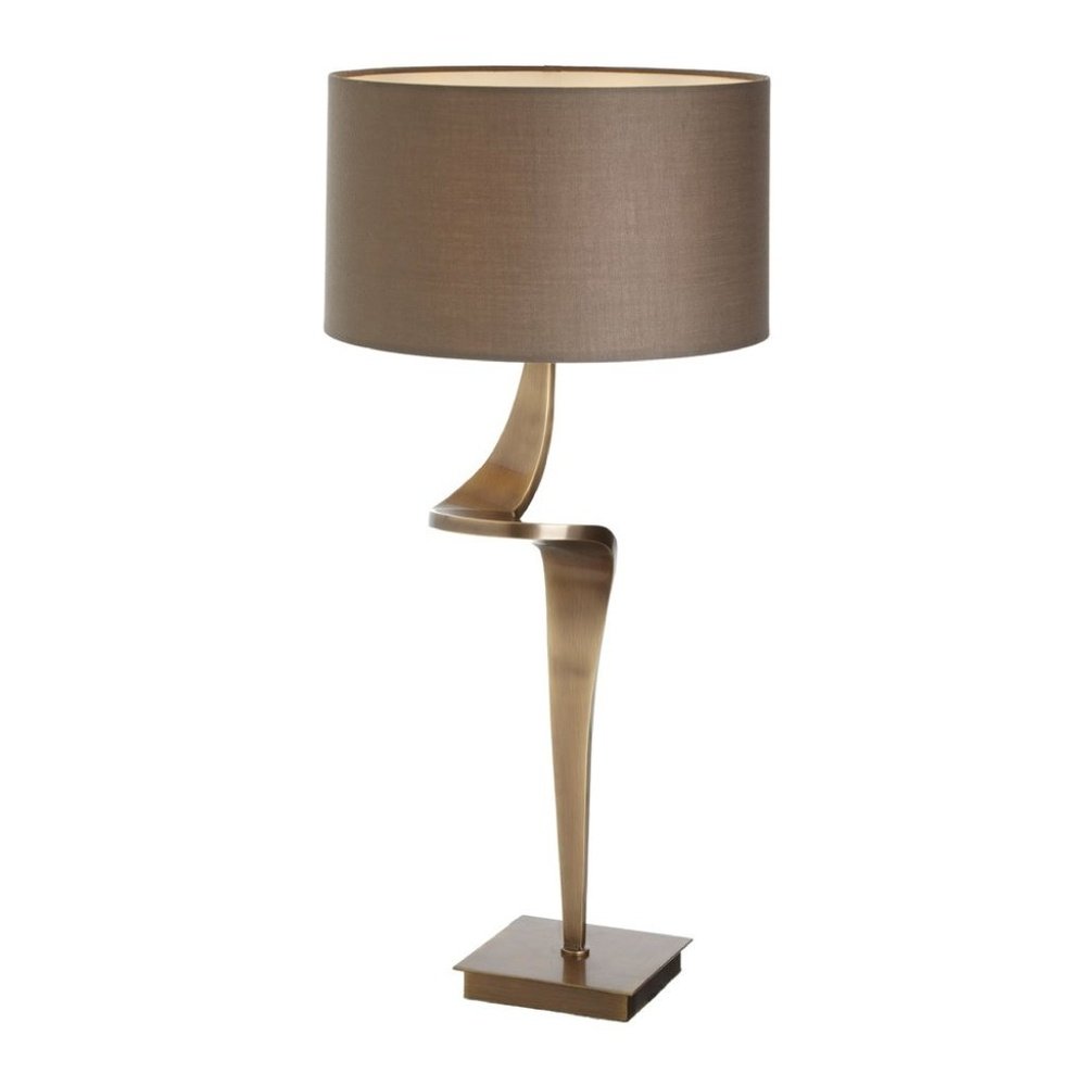 Rv Astley Enzo Table Lamp Antique Brass Right