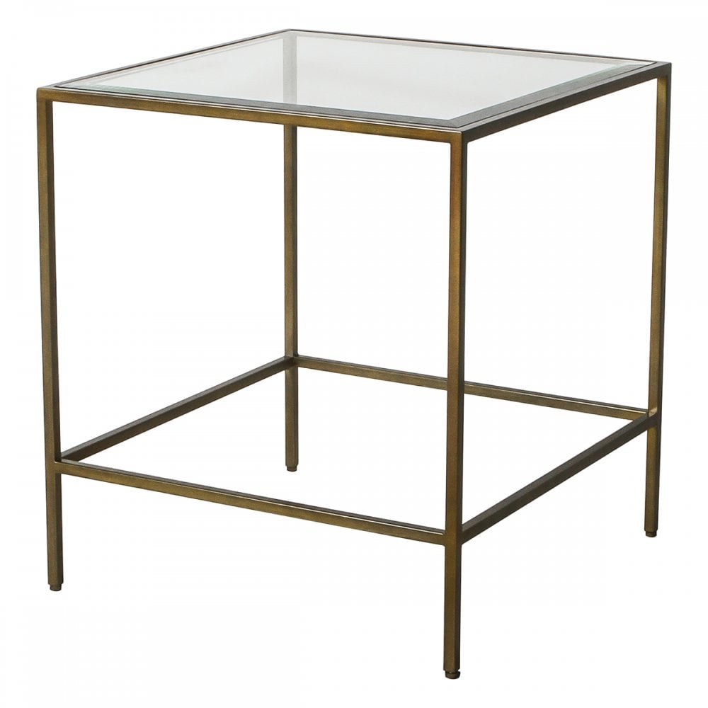 Product photograph of Gallery Interiors Rothbury Side Table In Bronze from Olivia's