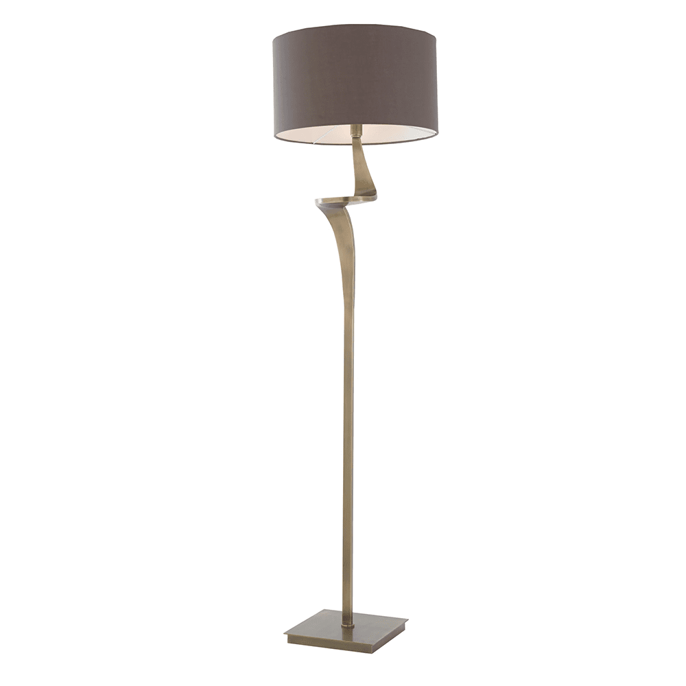 Product photograph of Rv Astley Enzo Floor Lamp Antique Brass from Olivia's