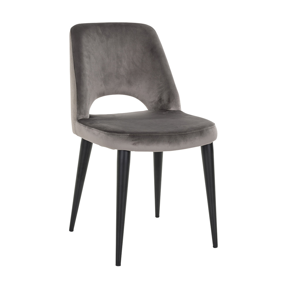 Product photograph of Richmond Tabitha Chair Feather Stone Stone Velvet from Olivia's