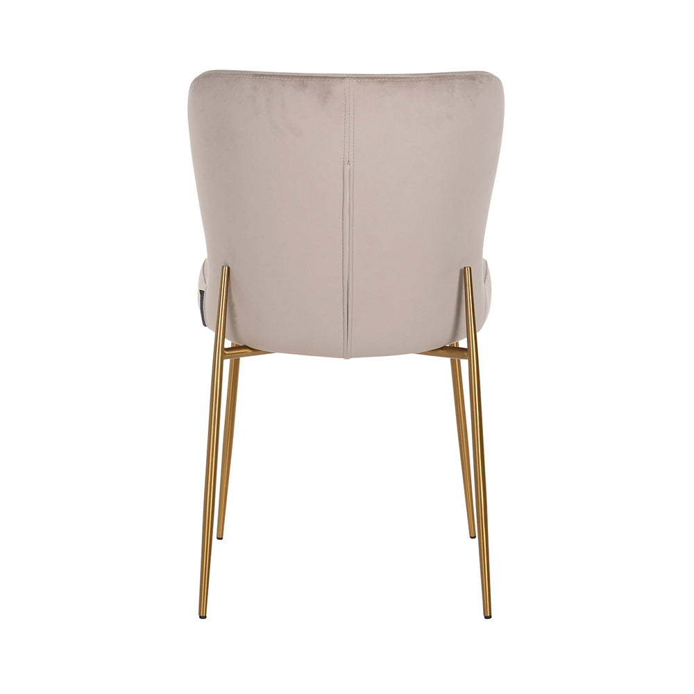 Product photograph of Richmond Odessa Chair Khaki Velvet Burshed Gold from Olivia's.
