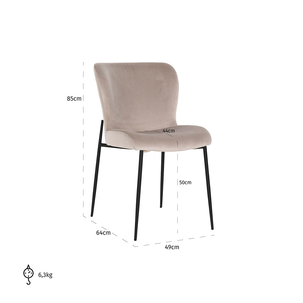 Product photograph of Richmond Darby Chair Khaki Black from Olivia's.