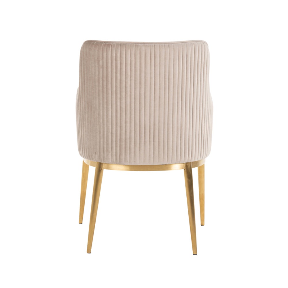 Product photograph of Richmond Breeze Chair Khaki Velvet Brushed Gold from Olivia's.