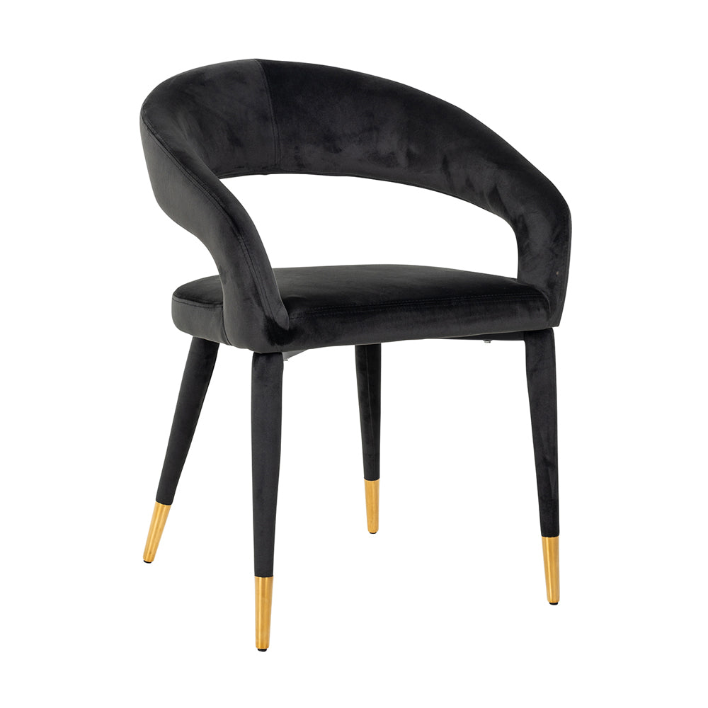 Product photograph of Richmond Gia Armchair Antracite Velvet from Olivia's