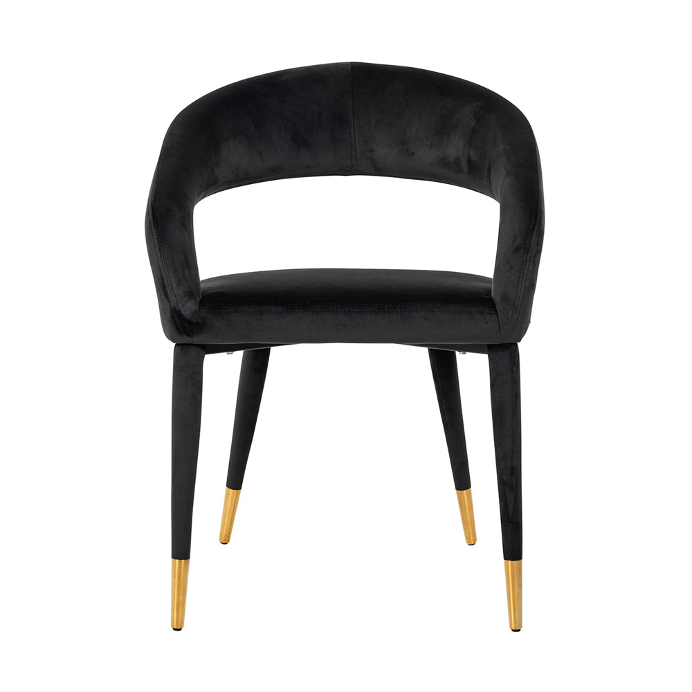 Product photograph of Richmond Gia Armchair Antracite Velvet from Olivia's.