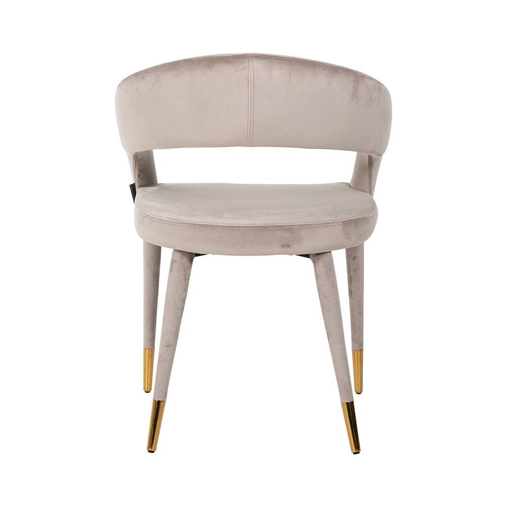 Product photograph of Richmond Gia Armchair Khaki Velvet from Olivia's.