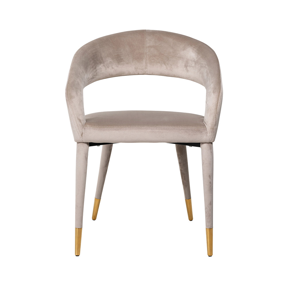 Product photograph of Richmond Gia Armchair Khaki Velvet from Olivia's.