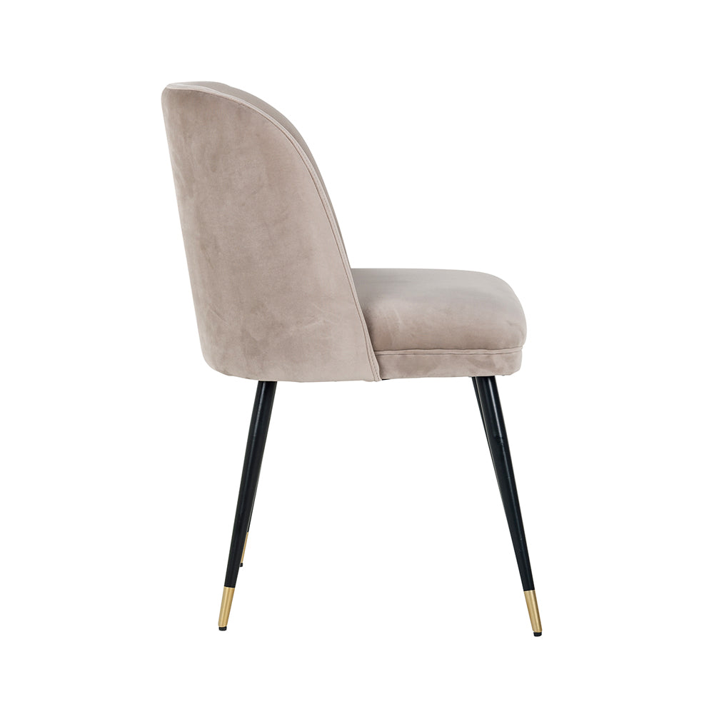 Product photograph of Richmond Alicia Chair Khaki Velvet from Olivia's.