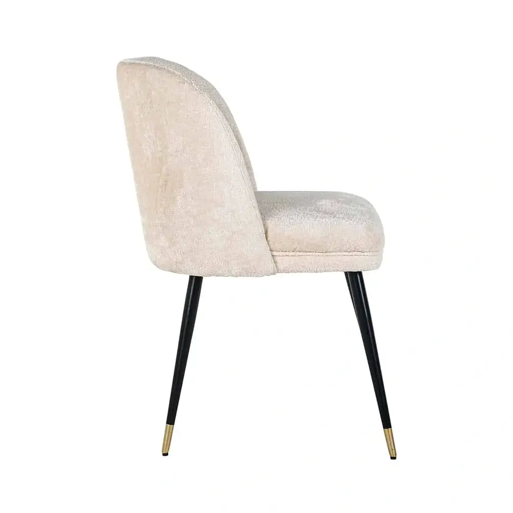 Product photograph of Richmond Alicia Dining Chair In White Chenille from Olivia's.