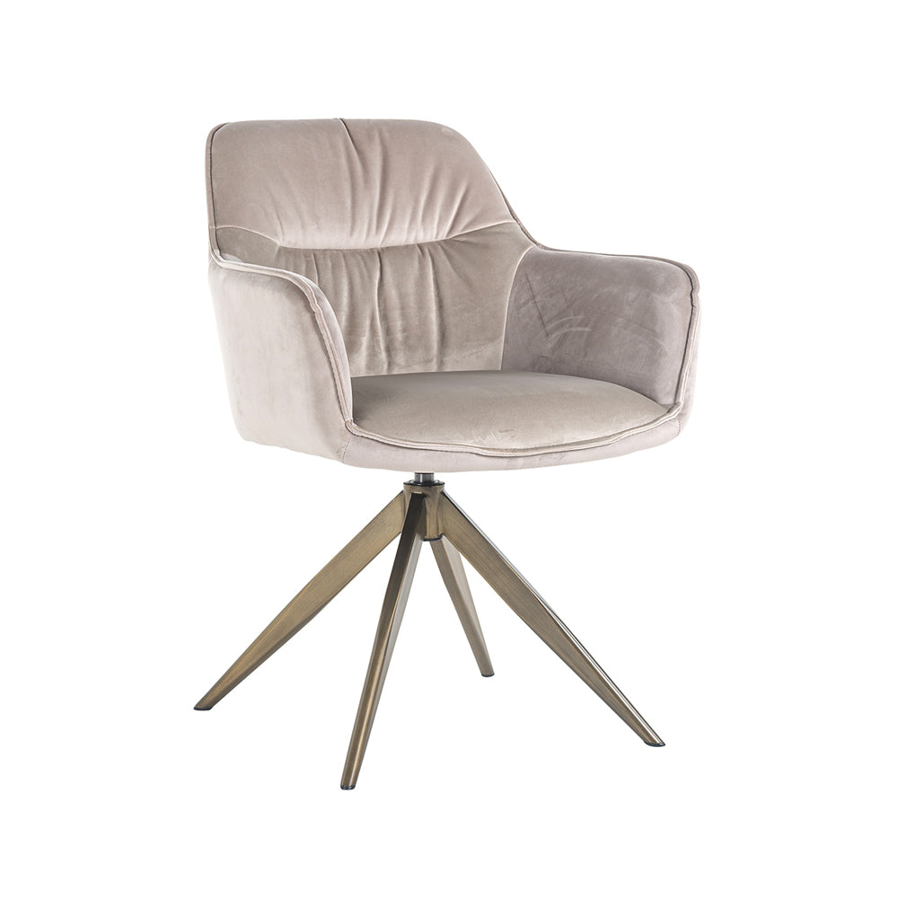 Product photograph of Richmond Aline Swivel Chair Khaki Velvet from Olivia's.