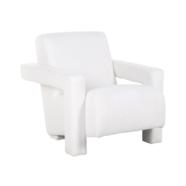 Product photograph of Richmond Casey White Furry Chair from Olivia's