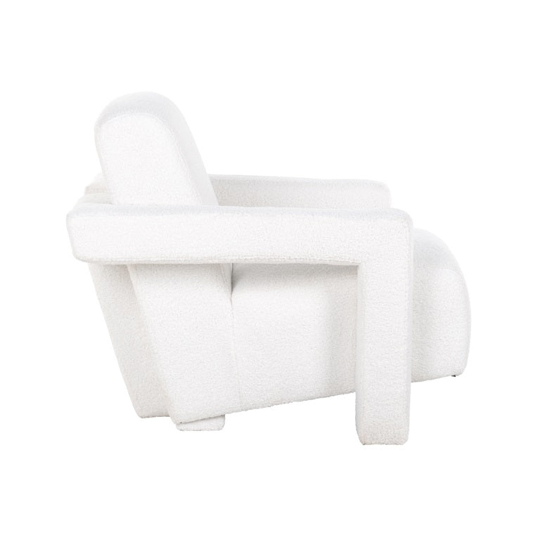 Product photograph of Richmond Casey White Furry Chair from Olivia's.
