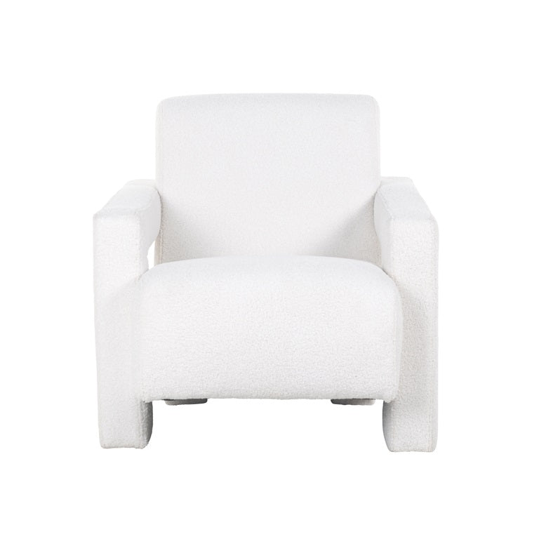 Product photograph of Richmond Casey White Furry Chair from Olivia's.