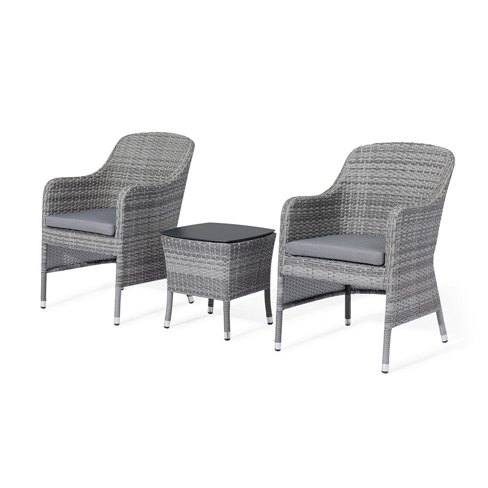 Product photograph of Maze Santorini Bistro Set Grey from Olivia's
