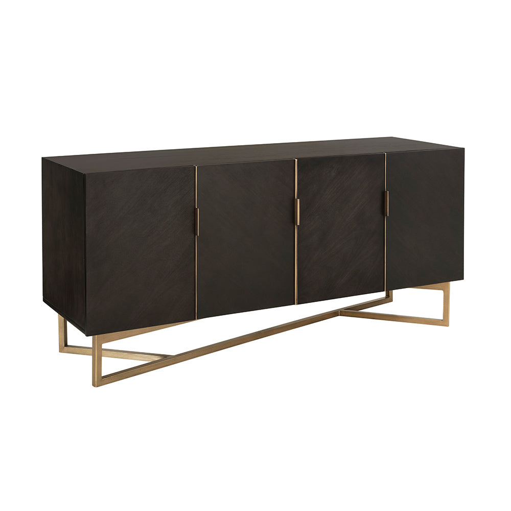 Product photograph of Olivia S Overbury Chocolate Brown Sideboard from Olivia's.