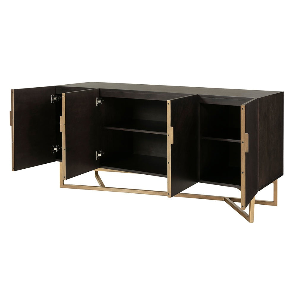 Product photograph of Olivia S Overbury Chocolate Brown Sideboard from Olivia's.