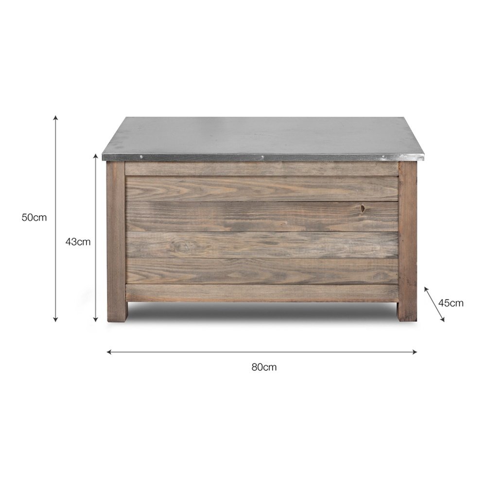 Product photograph of Garden Trading Aldsworth Outdoor Storage Box Greywash from Olivia's.