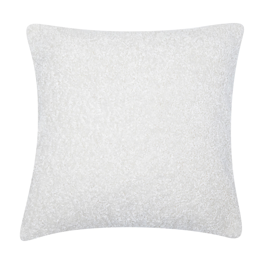 Product photograph of Malini Essence Cushion In Ivory Faux Fur from Olivia's