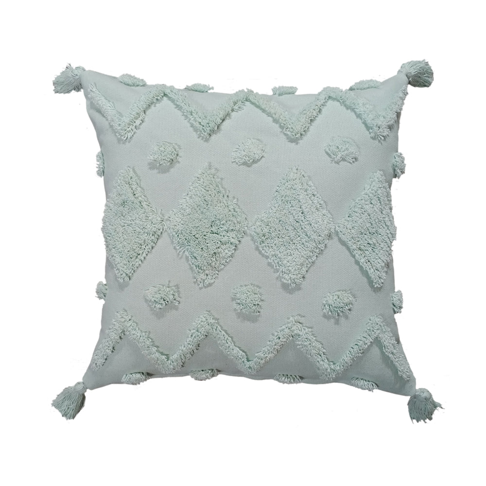 Product photograph of Malini Jaipur Woven Cushion In Mint from Olivia's