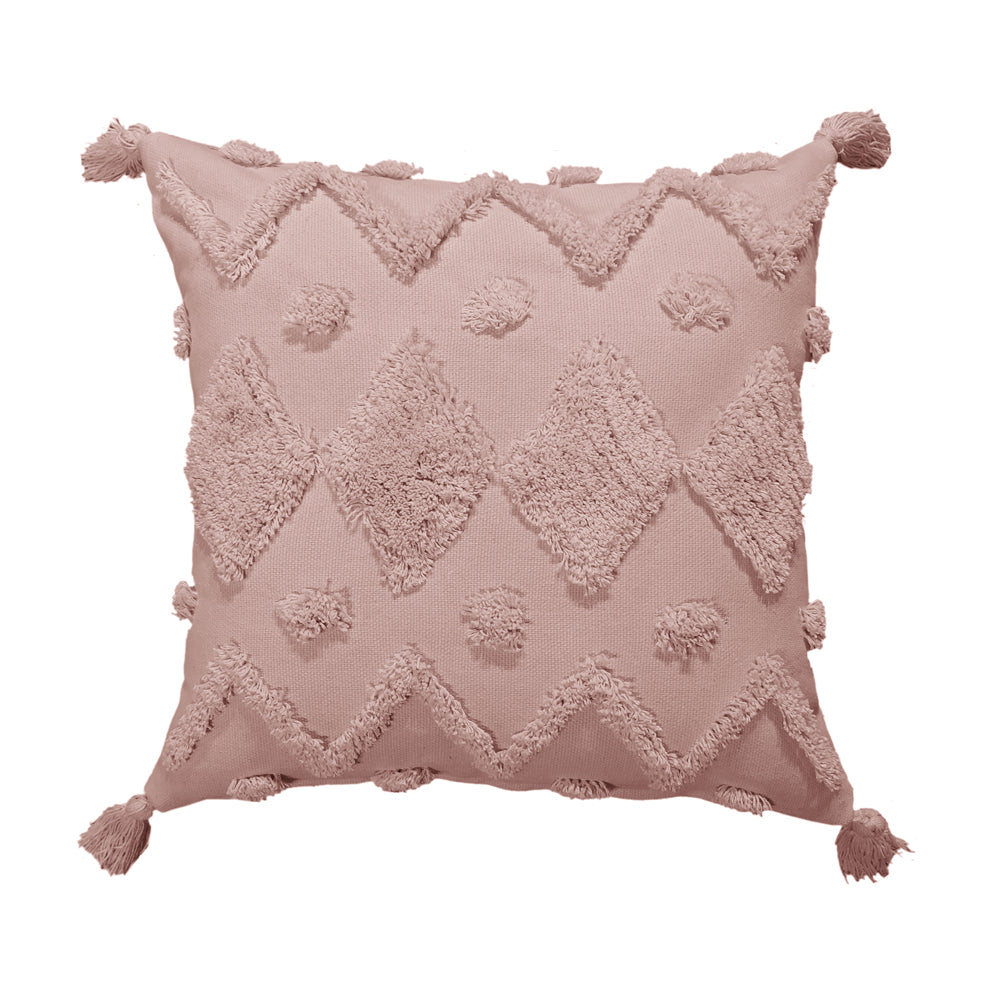 Product photograph of Malini Jaipur Woven Cushion In Pink from Olivia's