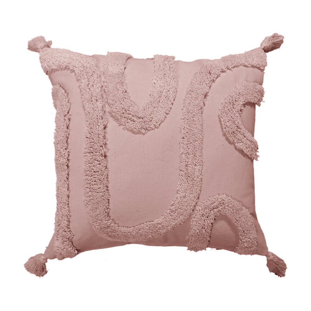 Malini Taj Woven Cushion In Pink