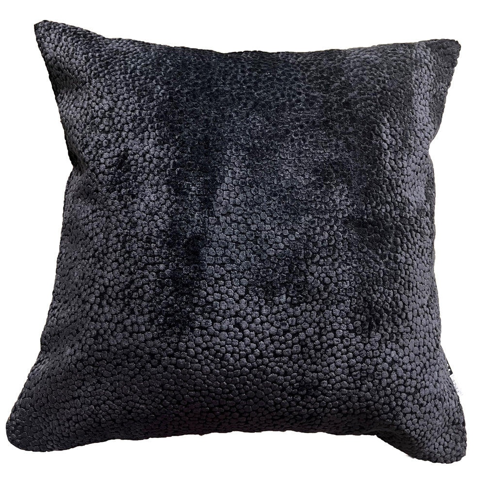 Malini Bingham Velvet Cushion In Black Large