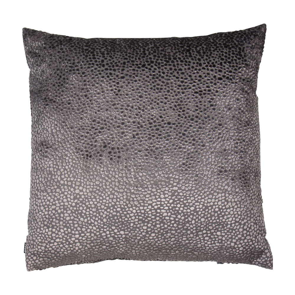 Product photograph of Malini Burnt Velvet Cushion In Silver - 43 X 43cm from Olivia's