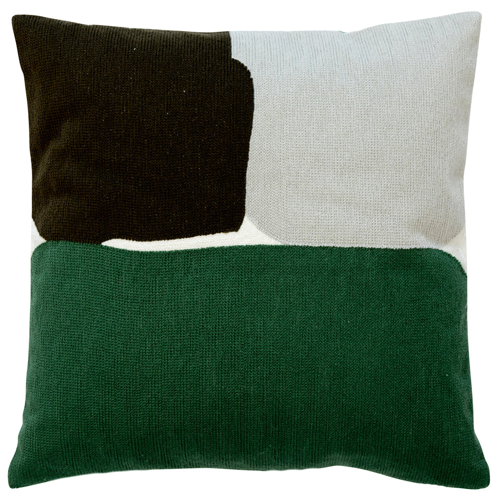 Malini Portobello Cushion Green