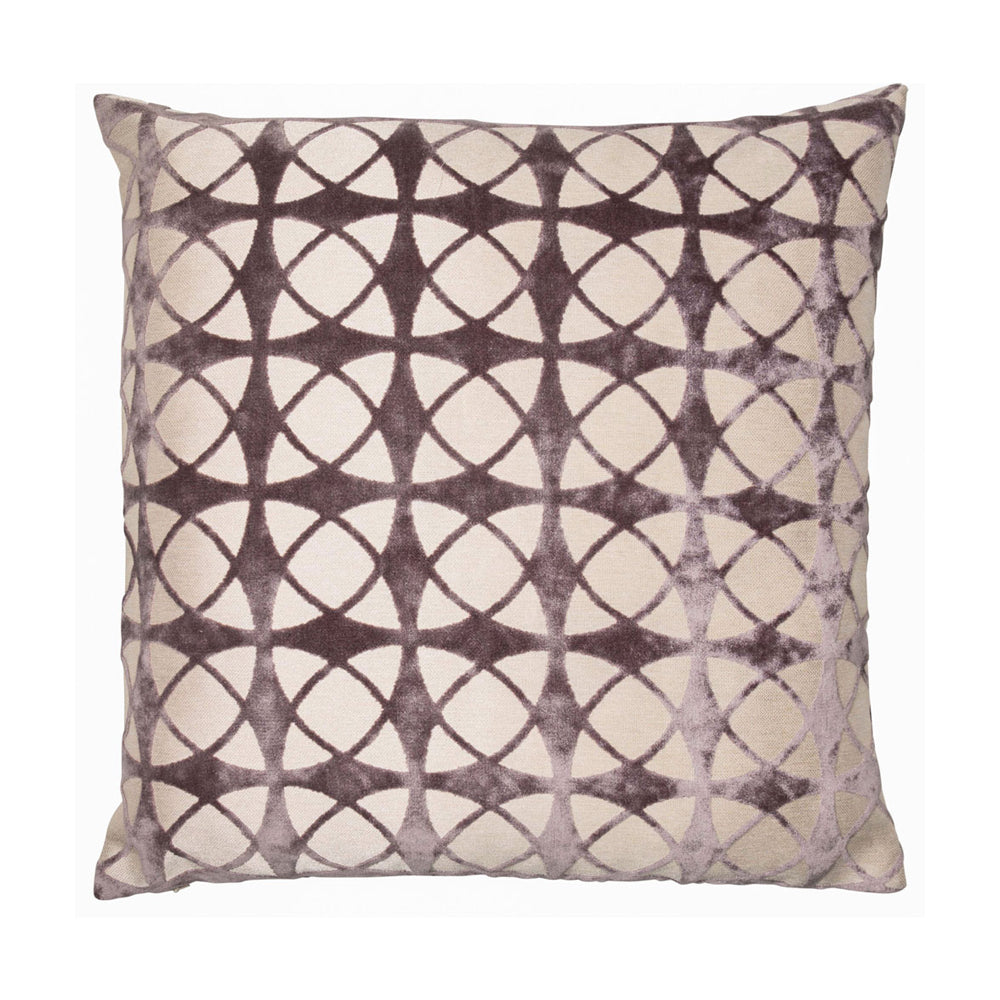 Malini Cut Velvet Spiral Cushion In Grey 43 X 43cm