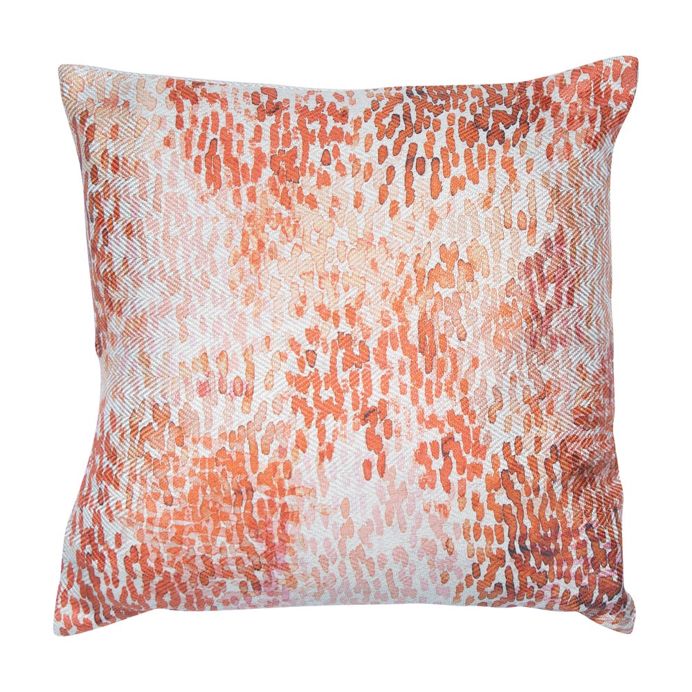 Product photograph of Malini Tanvi Cushion In Orange from Olivia's