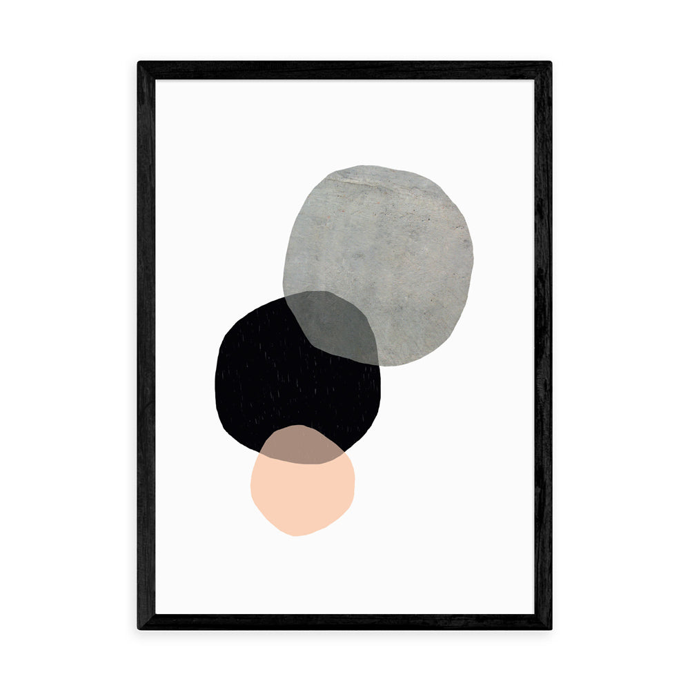 Product photograph of Circles By Seventy Tree - A3 Black Framed Art Print from Olivia's.