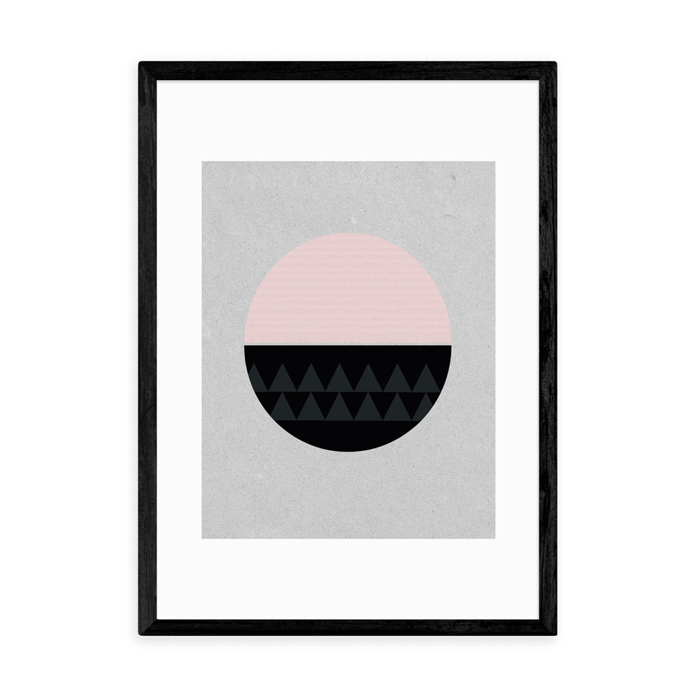 Product photograph of Circular By Seventy Tree - A2 Black Framed Art Print from Olivia's.