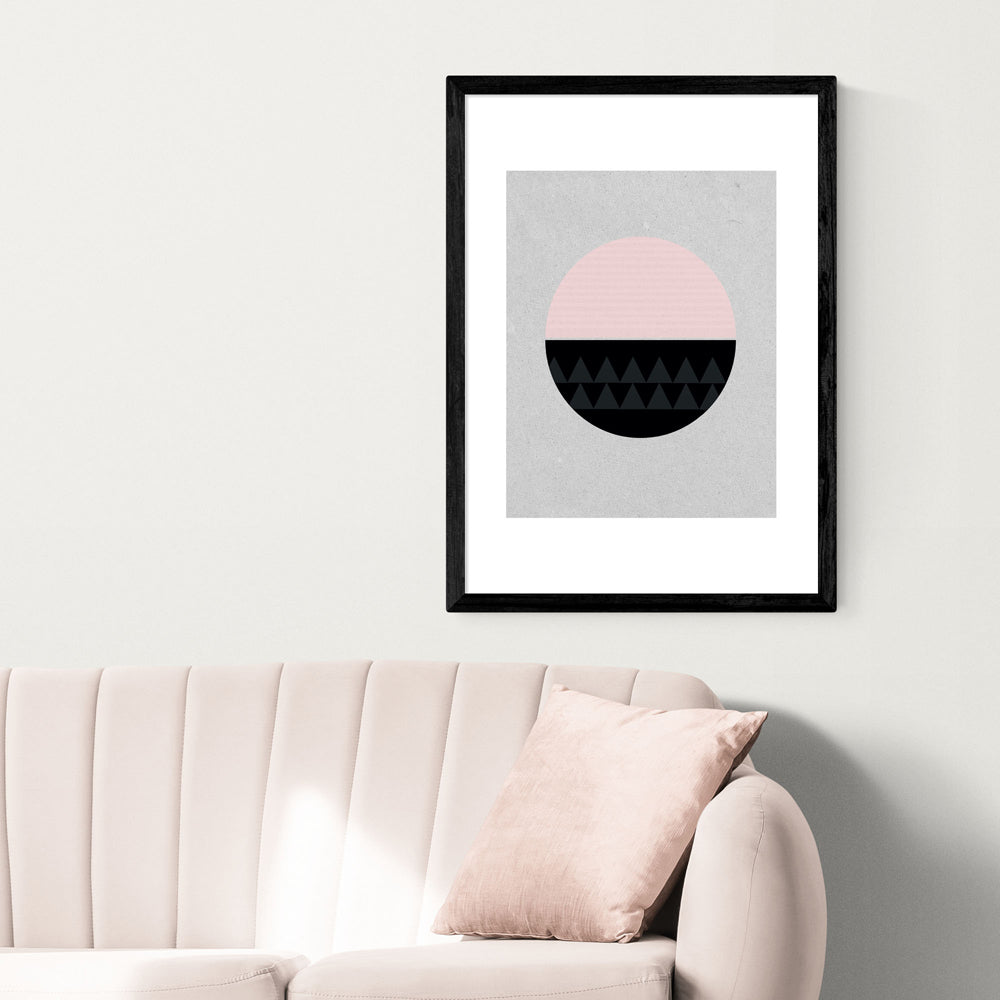 Product photograph of Circular By Seventy Tree - A2 Black Framed Art Print from Olivia's