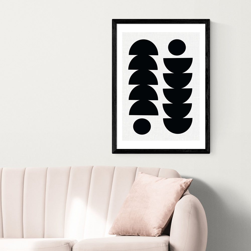 Product photograph of Tropical By Seventy Tree - A2 Black Framed Art Print from Olivia's