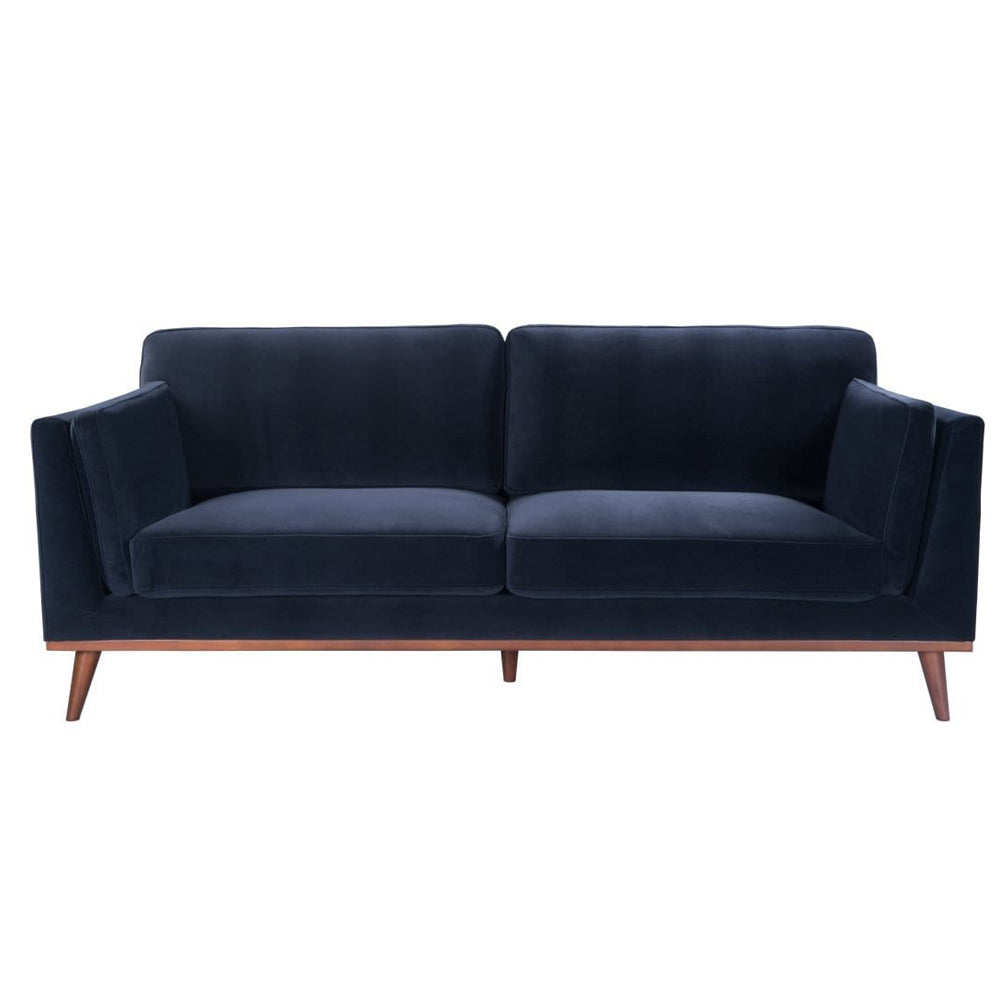 Twenty10 Designs Mickey Velvet 2 Seat Sofa Blue