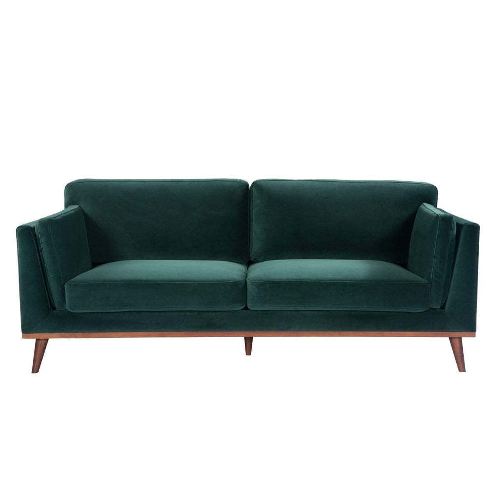 Product photograph of Twenty10 Designs Mickey 3 Seat Sofa Green from Olivia's